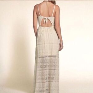 Hollister crochet lace maxi dress